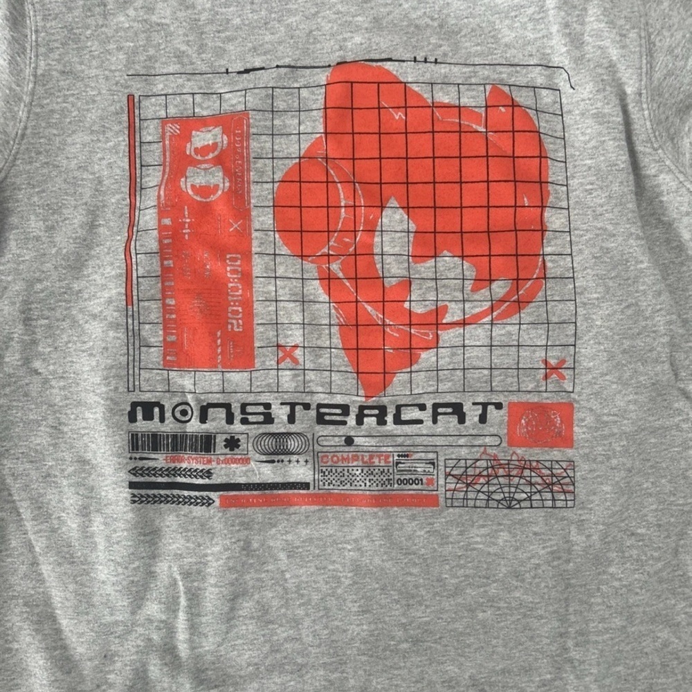 Men’s Monstercat Grey Hoodie, Small, NWOT - Picture 7 of 9